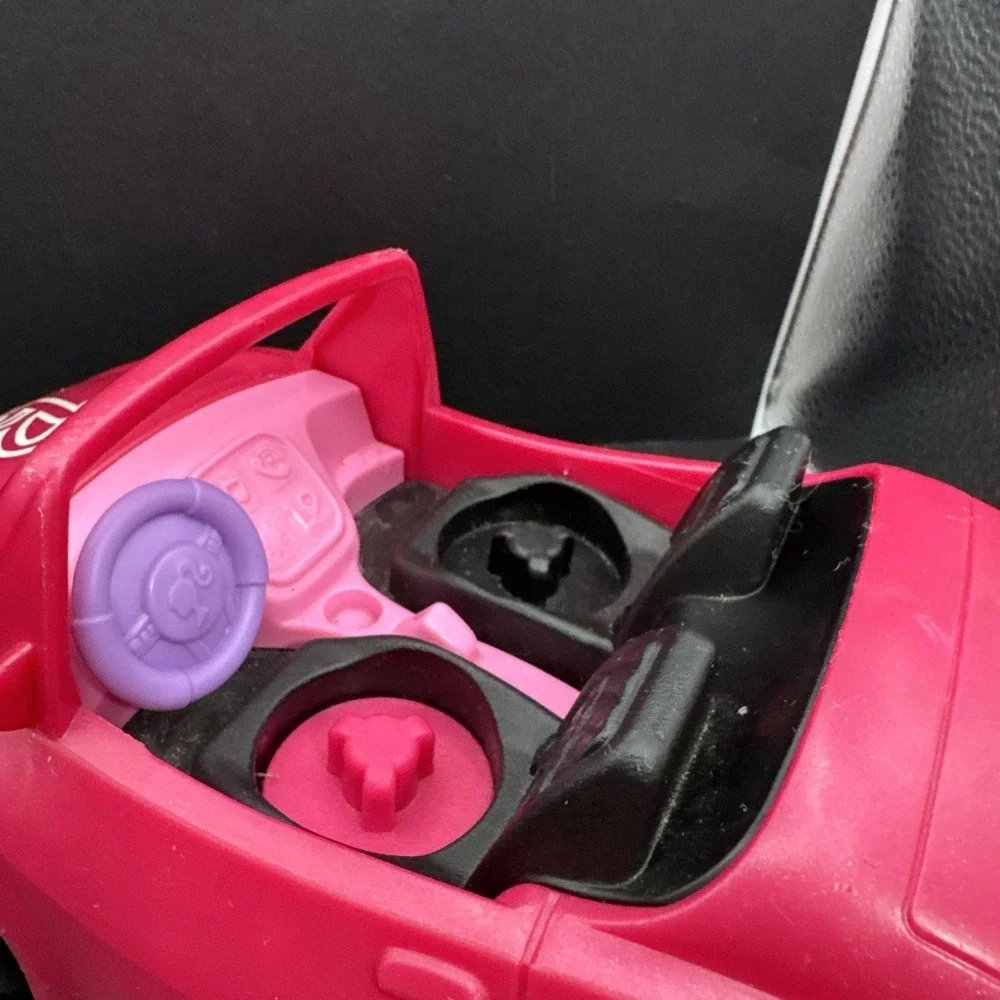 Fisher Price Little People Barbie Pink Convertible Cruiser Car Music & Sounds